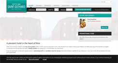 Desktop Screenshot of hotelstgothard-nice.com